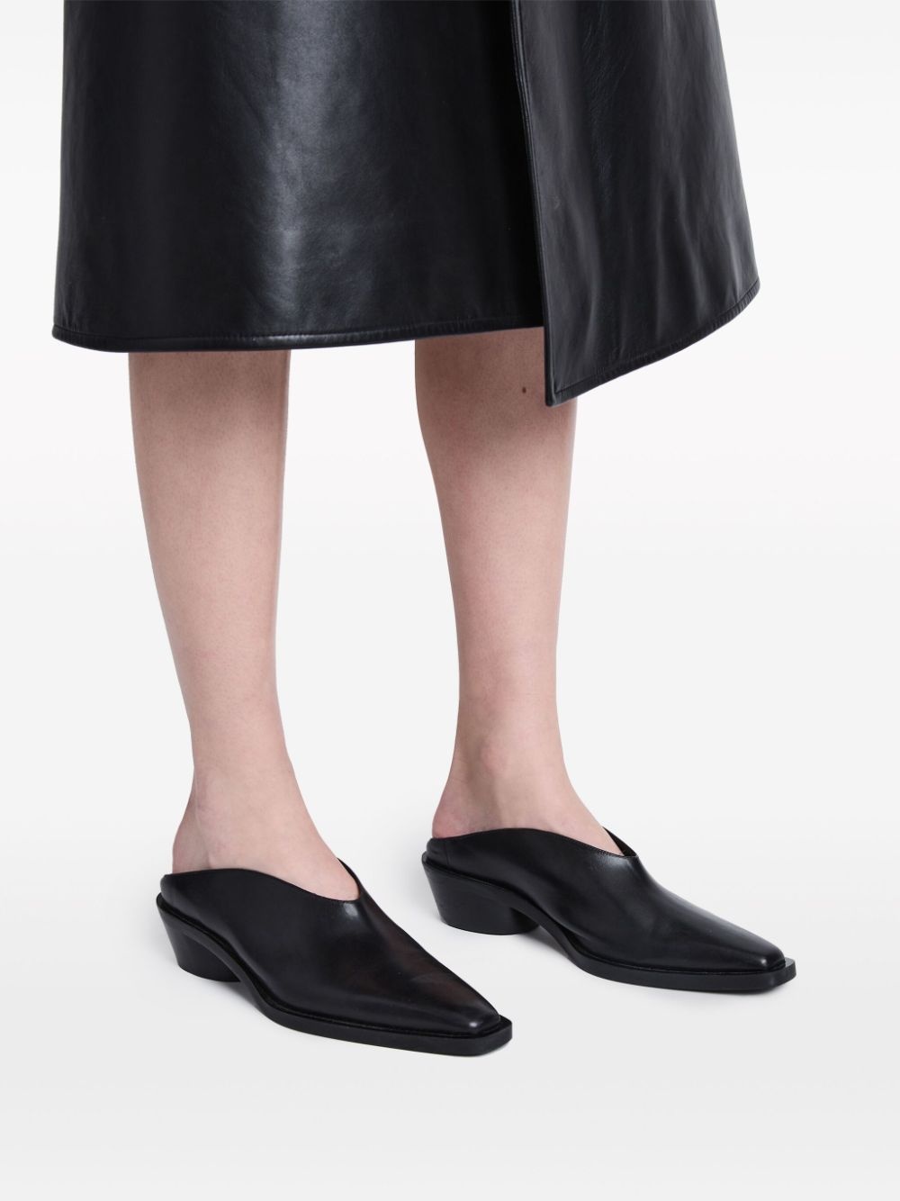 Bronco leather mules - 5