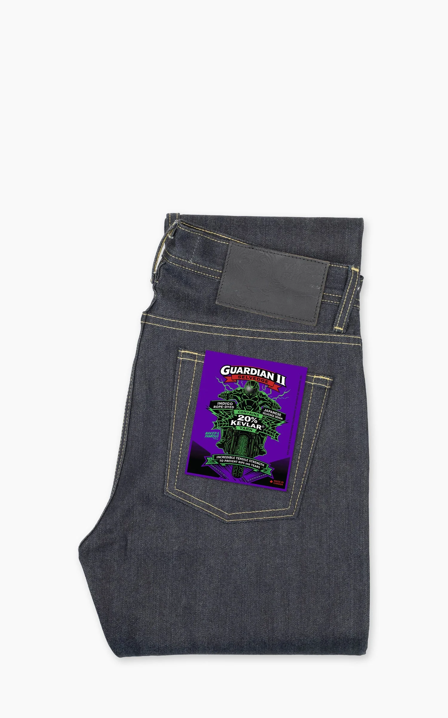 NAKED & FAMOUS DENIM WEIRD GUY GUARDIAN 2 SELVEDGE INDIGO - 1