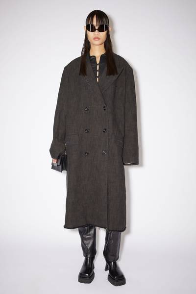Acne Studios Double-breasted tailored coat - Anthracite grey outlook