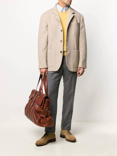 Brunello Cucinelli collared cashmere blazer outlook