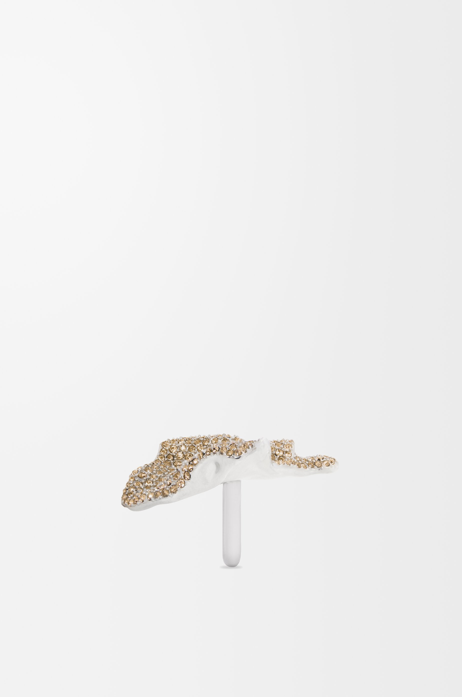 Glitter Fragment large ring in sterling silver and crystals - 3