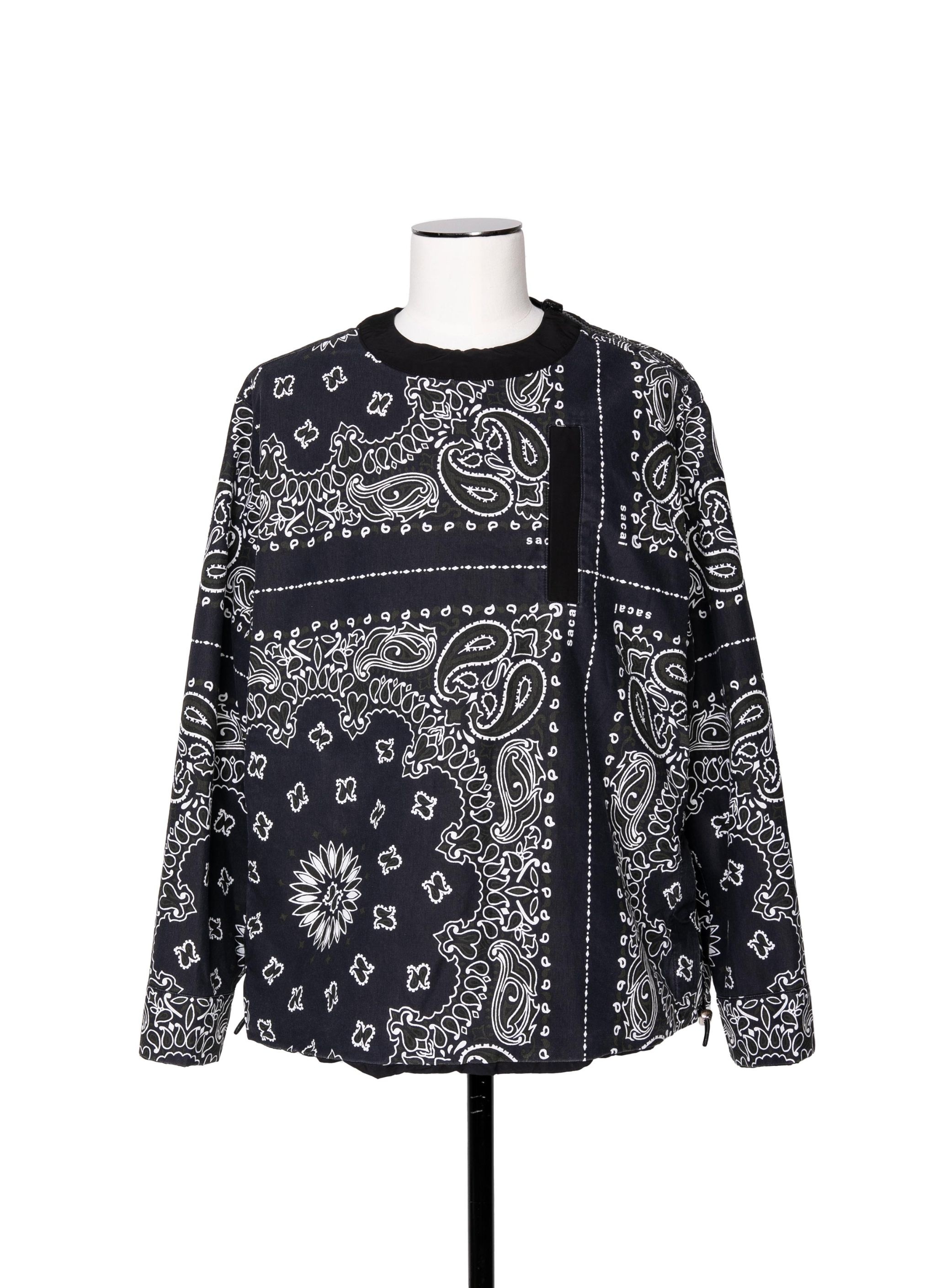 Bandana Print Reversible Pullover - 1