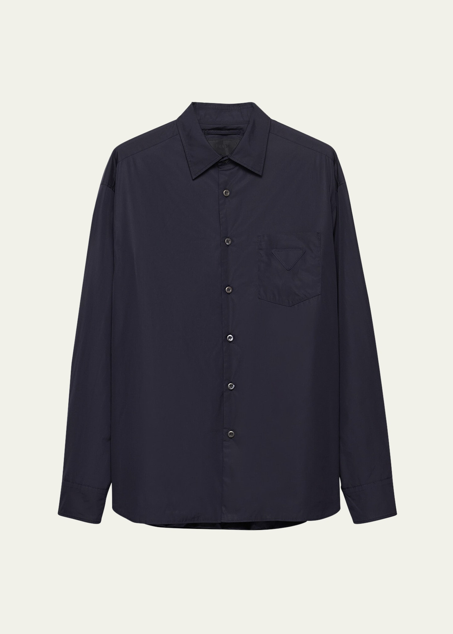 Men's Poplin Triangle-Pocket Sport Shirt - 1