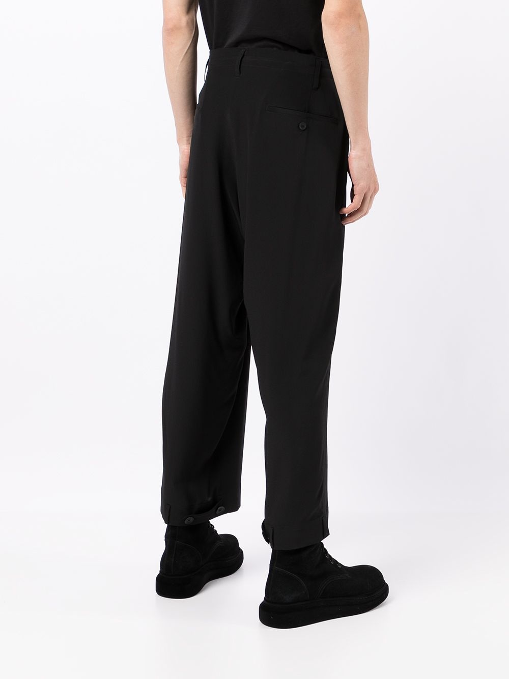 high-waisted straight leg trousers - 4