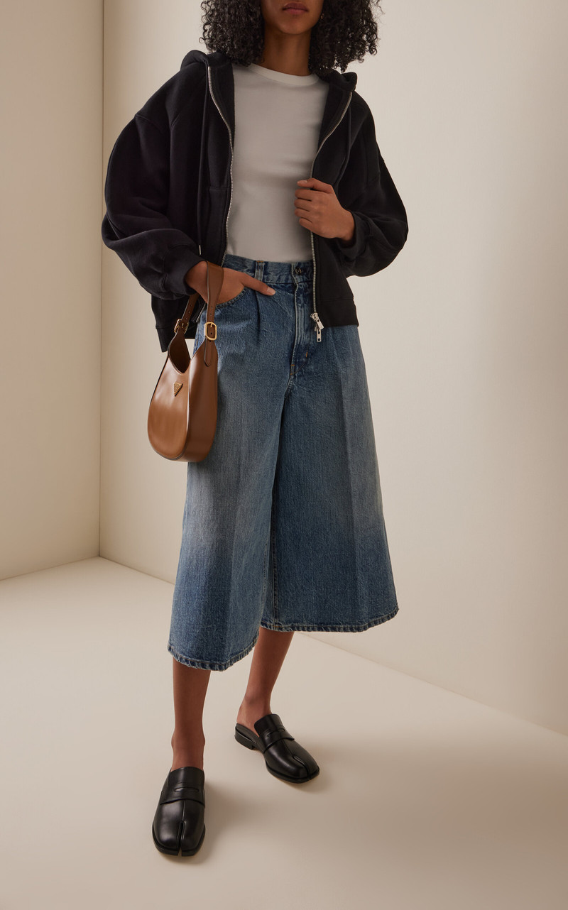 RÙADH Exclusive The Raasey Rigid High-Rise Gaucho Jeans blue outlook