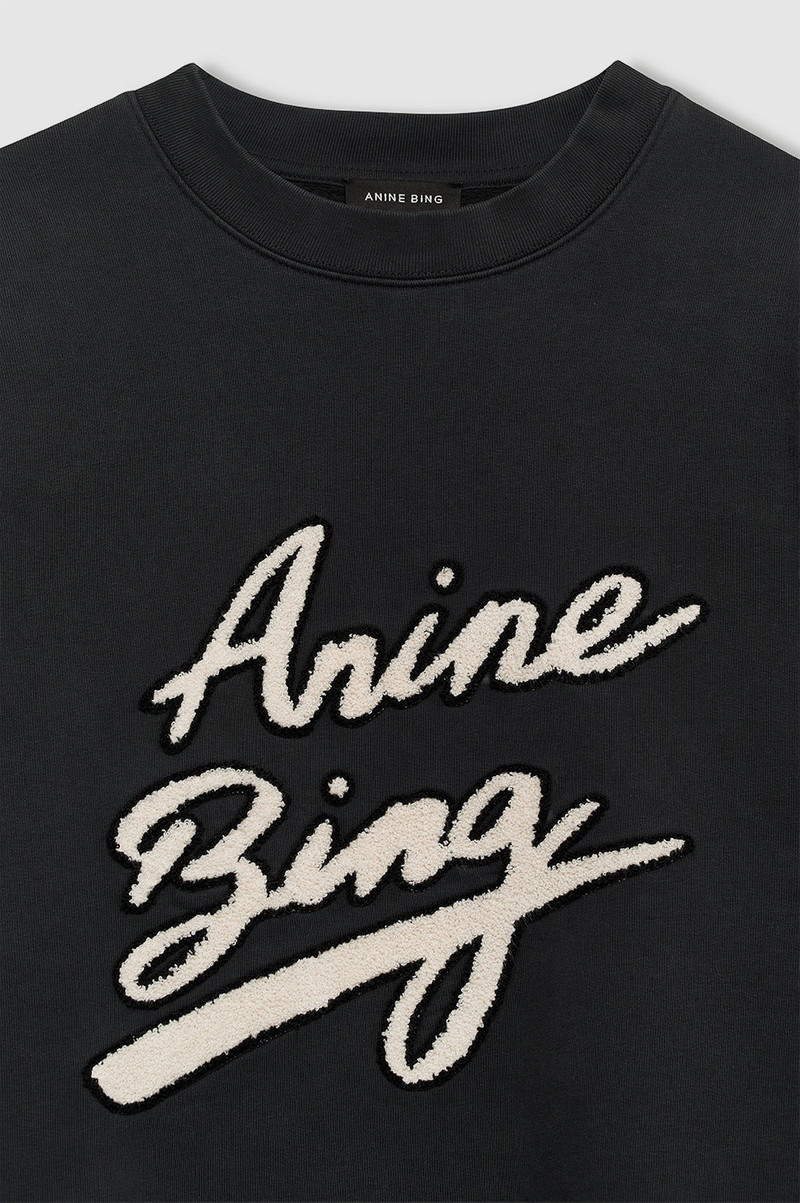Miles Sweatshirt Chenille Signature - Black 4