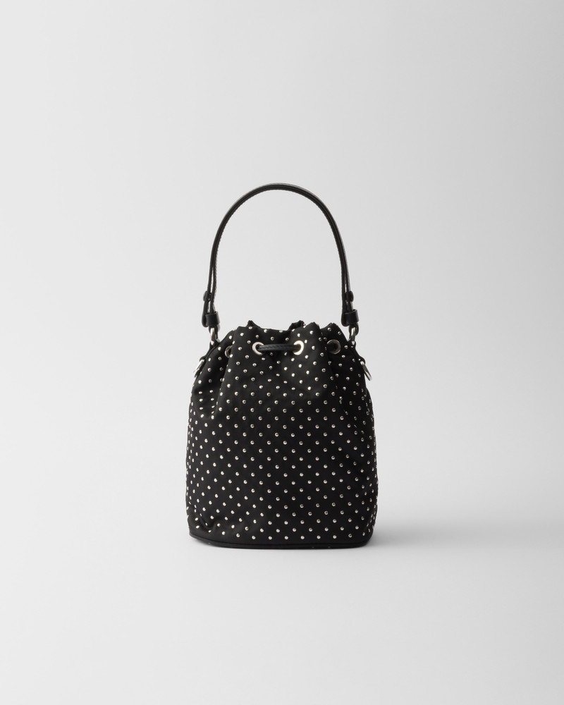 Re-Nylon mini-bag with studs 3