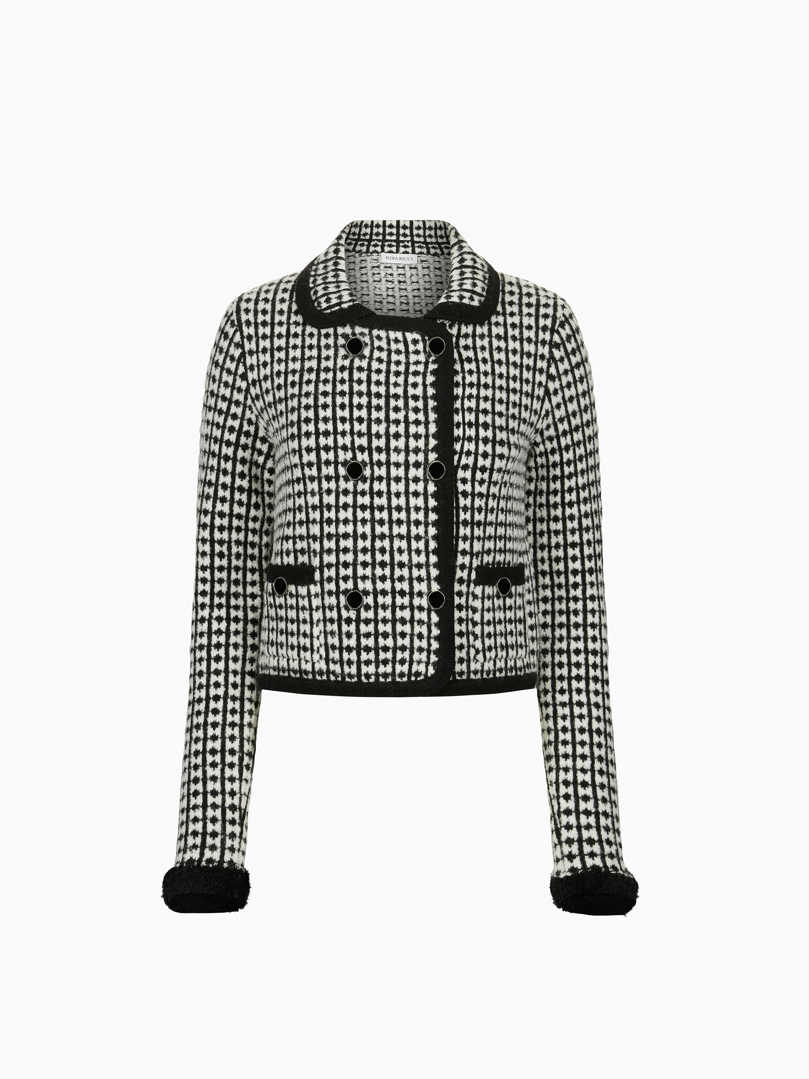Tweed-Effect Knit Cardigan - 5