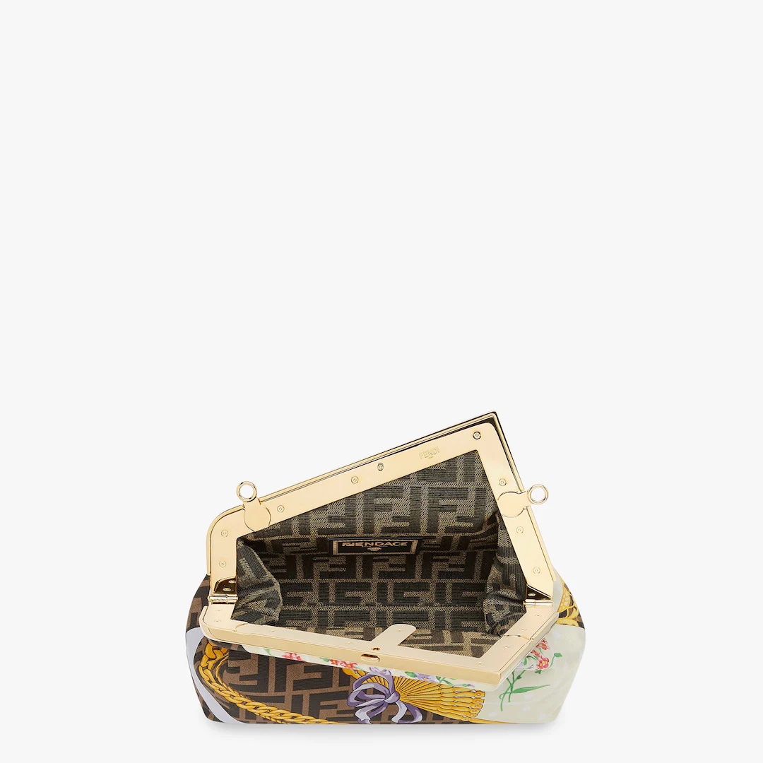 Fendace bag in multicolor silk print - 4
