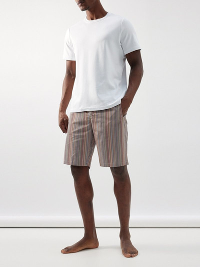 Paul Smith Signature Stripe cotton pyjama shorts outlook