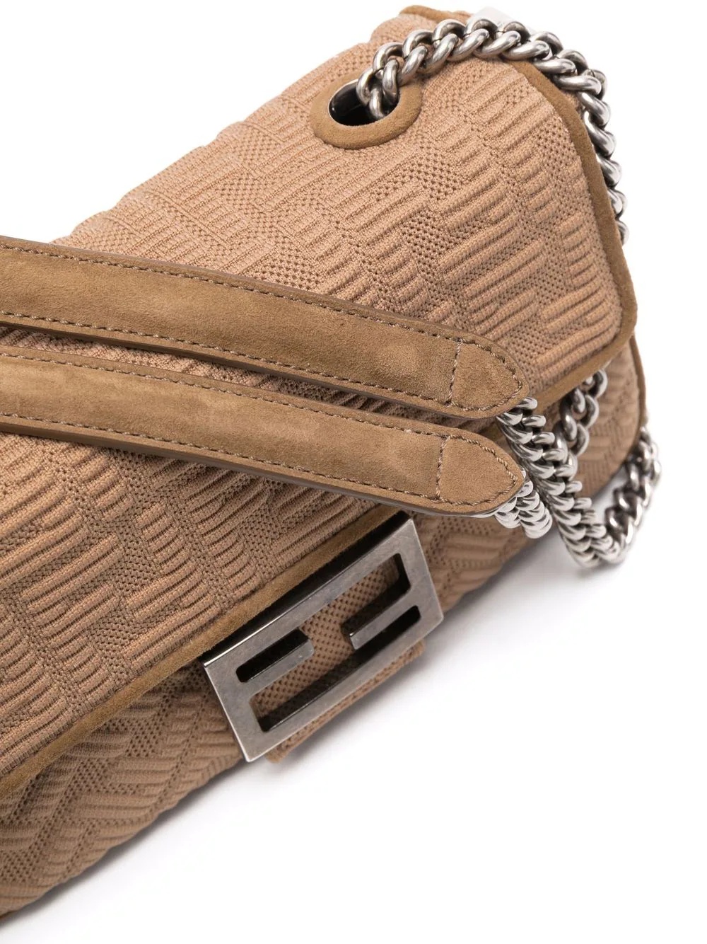 medium textured logo Baguette bag - 5