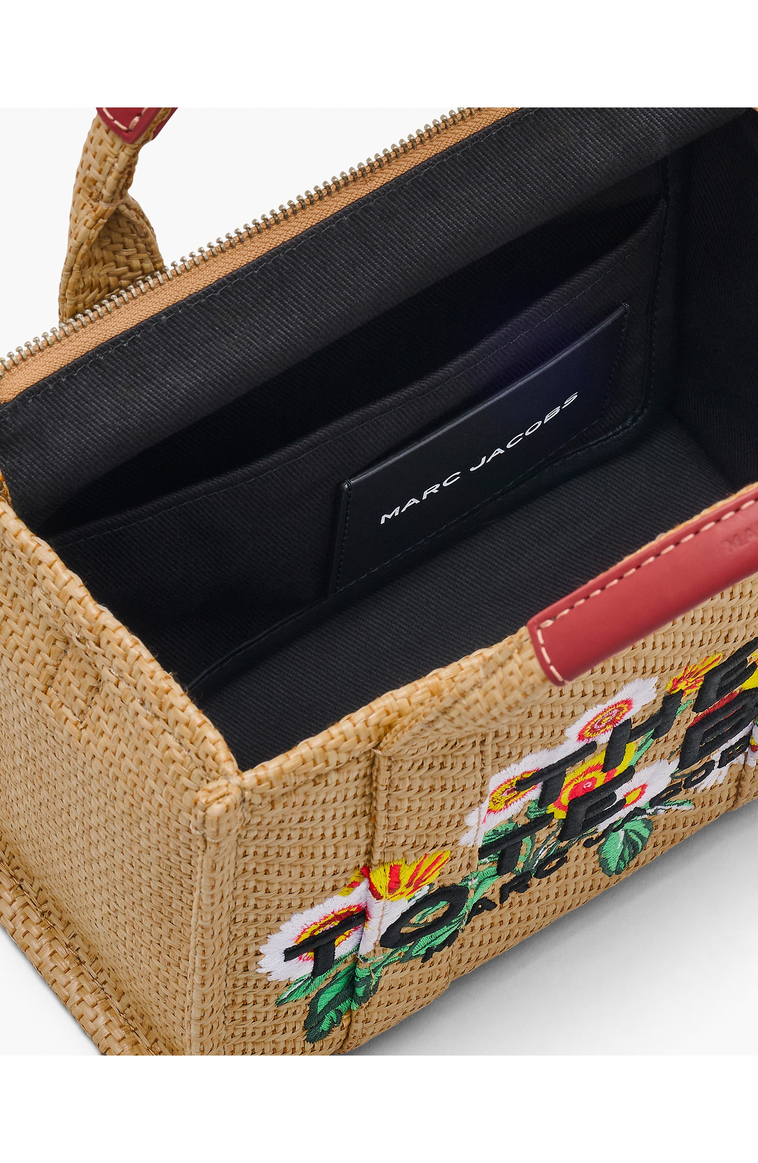 Marc Jacobs The Small Faux Raffia Tote in Natural at Nordstrom - 7