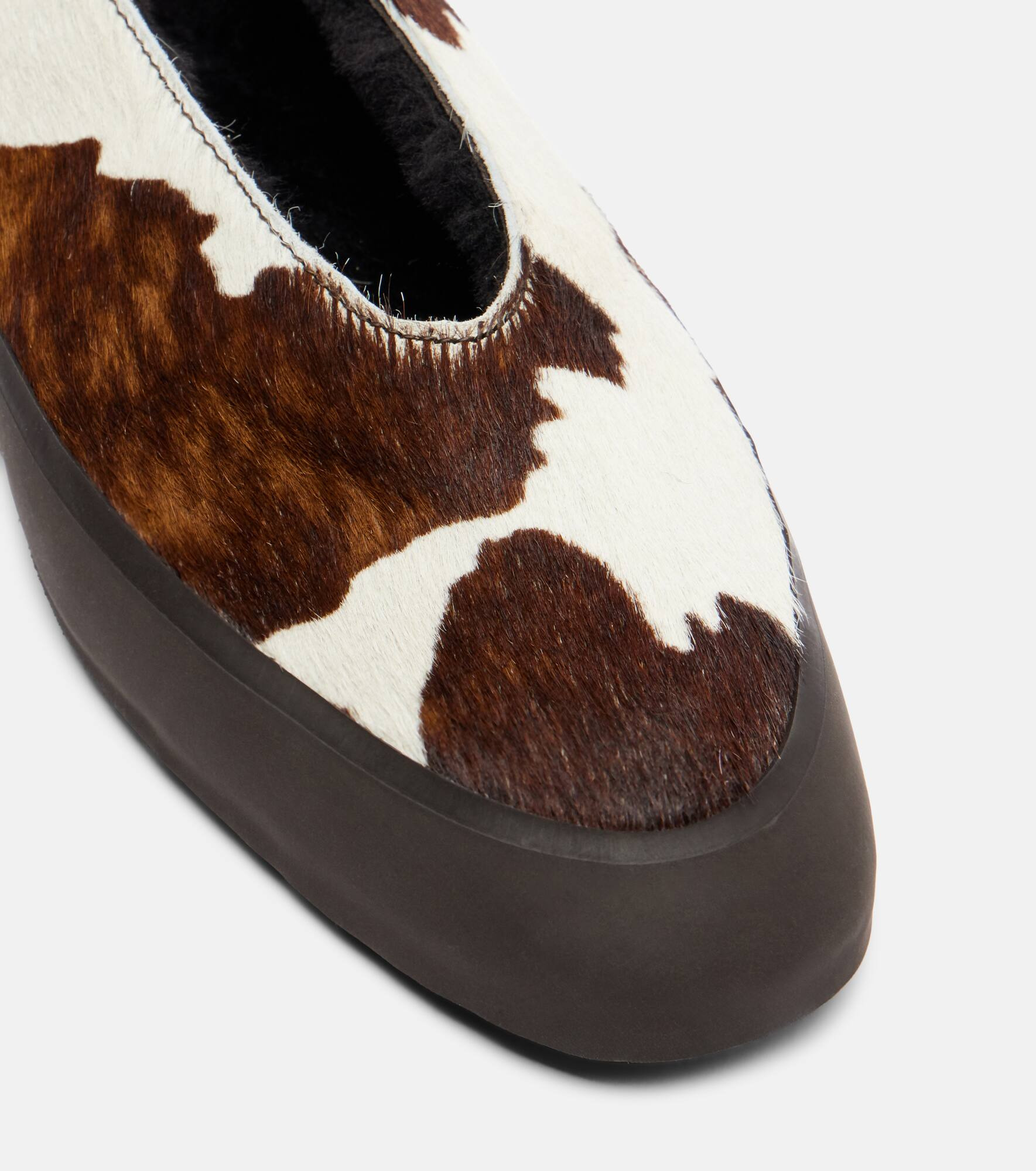 Apres Ski printed calf hair ballet flats - 5