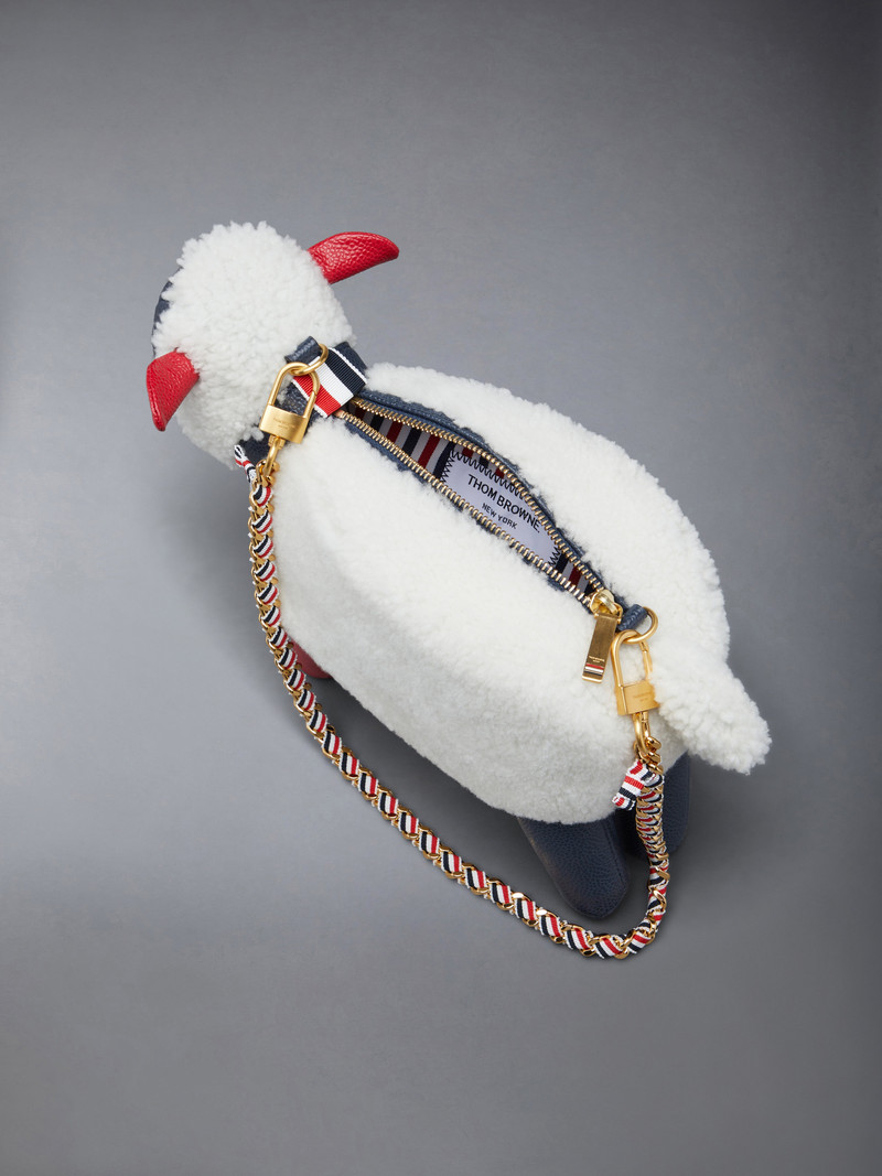 Shearling Wool Small Sheep Bag 5