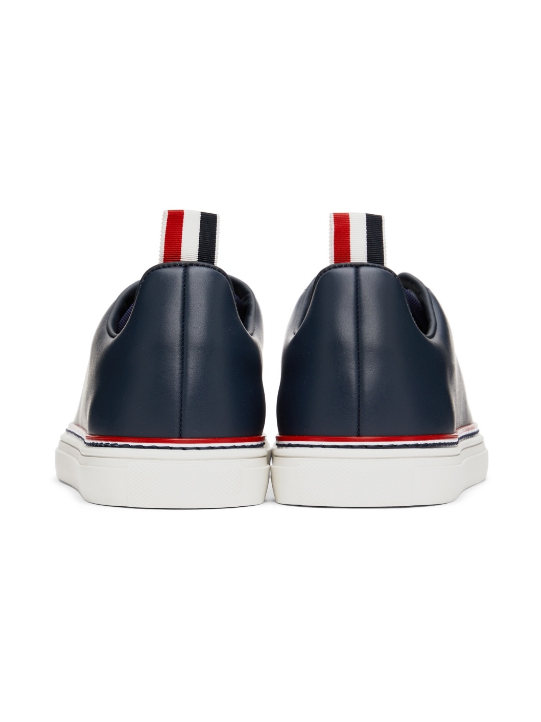 Navy Calfskin Tennis Sneakers - 2