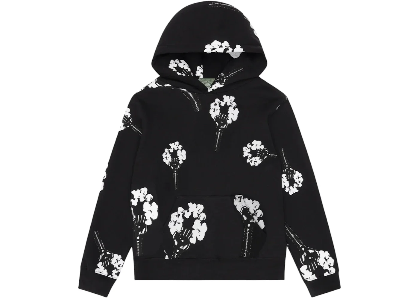 Denim Tears Hardies Tears Fist Wreath Hoodie Black - 1