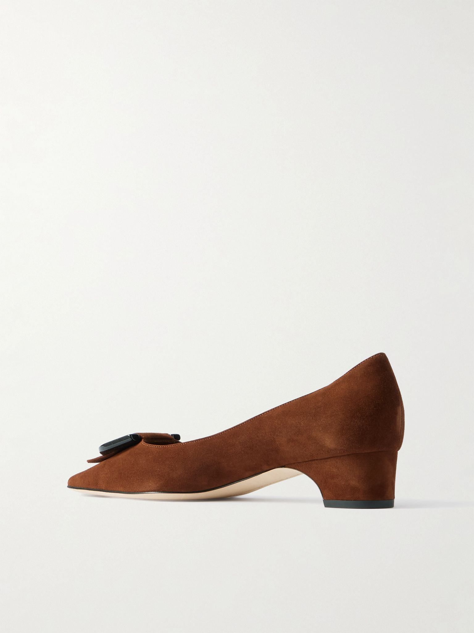Beti 30 embellished suede pumps Brown - 3