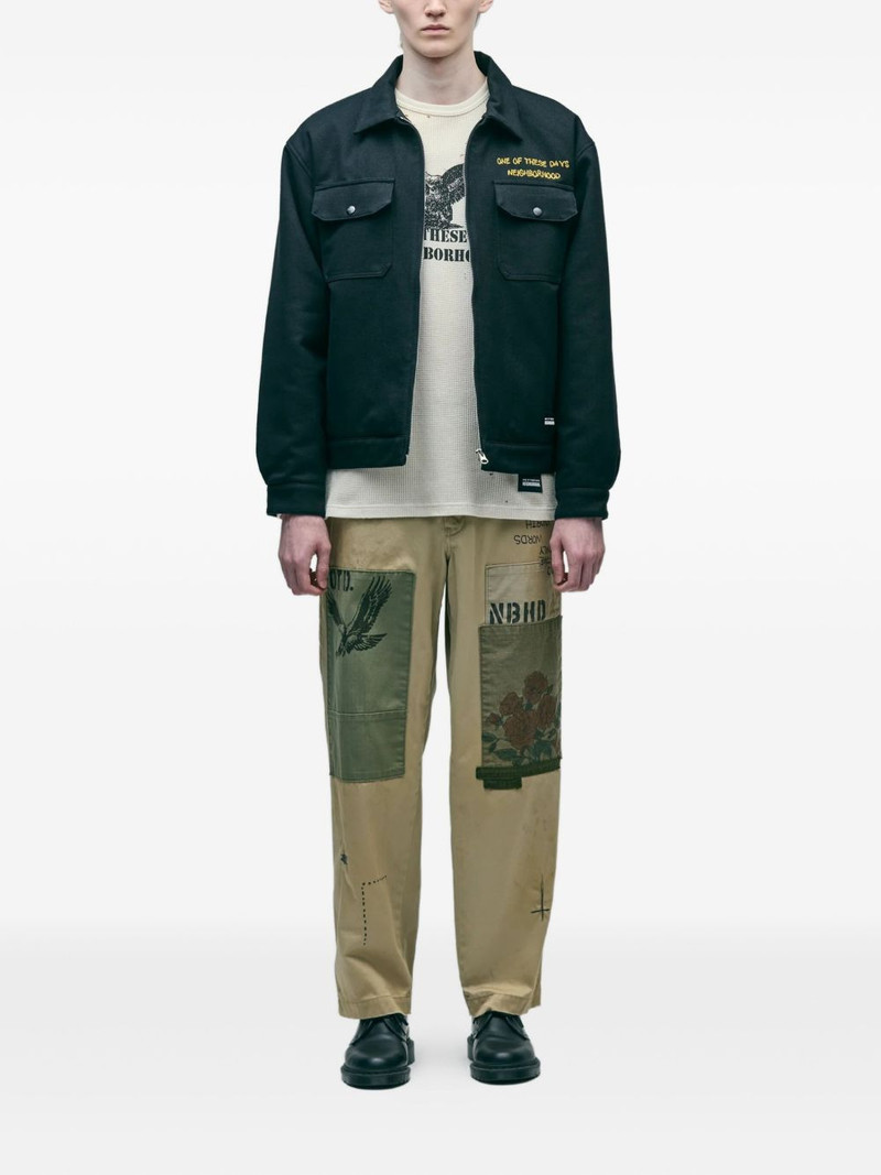 NEIGHBORHOOD logo-detail zip-up jacket outlook