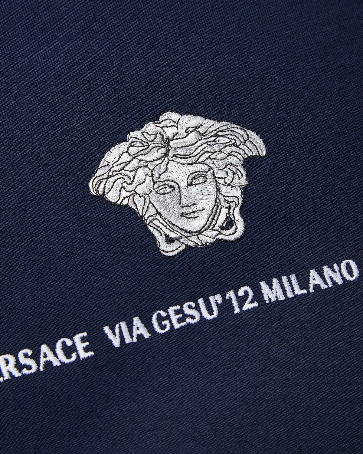 Embroidered Medusa Milano T-Shirt - 4
