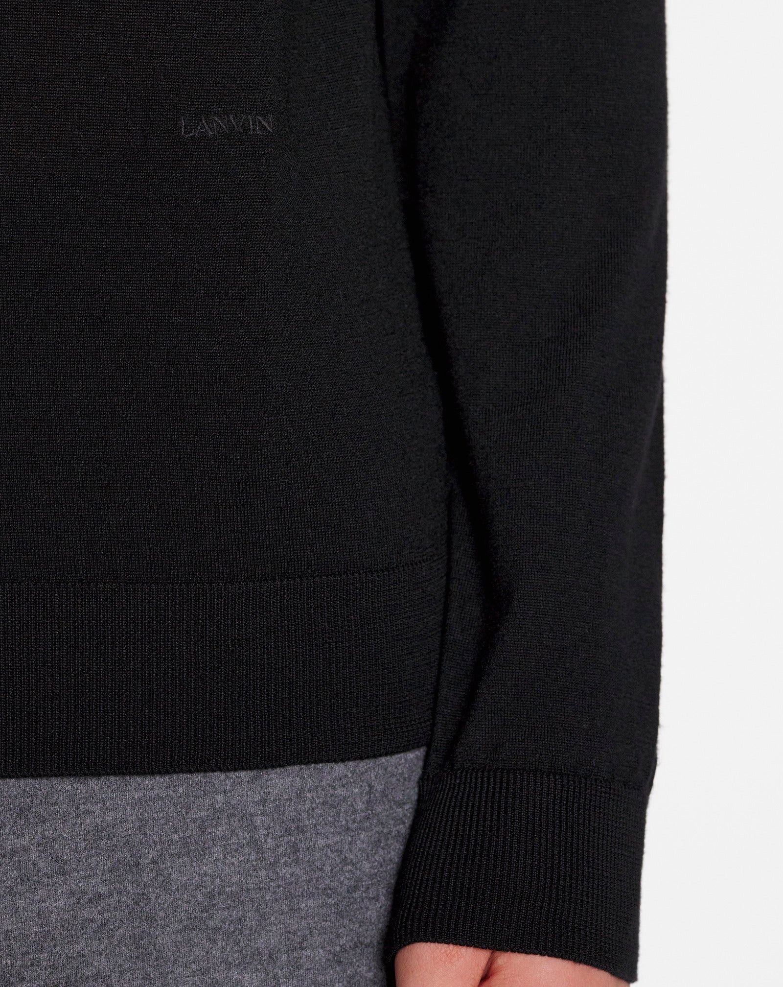 ROLL NECK JUMPER IN WOOL AND SILK - 5