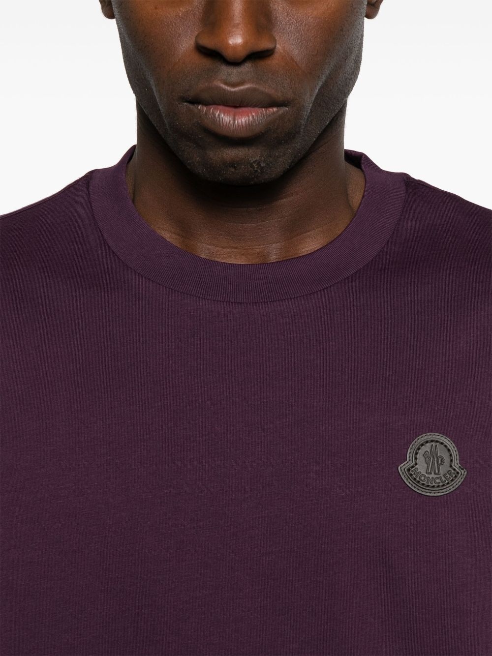 logo-plaque cotton t-shirt - 4