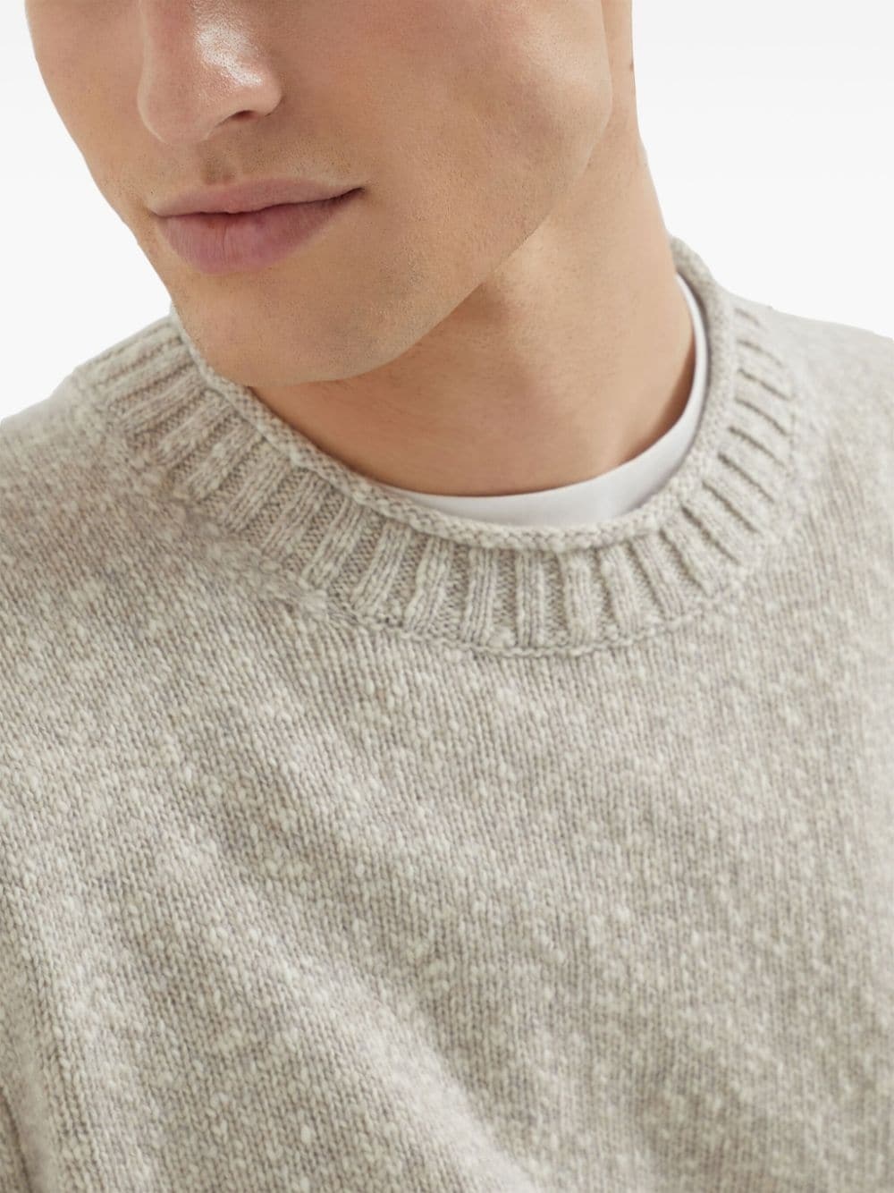 crew-neck mÃ©lange jumper - 5