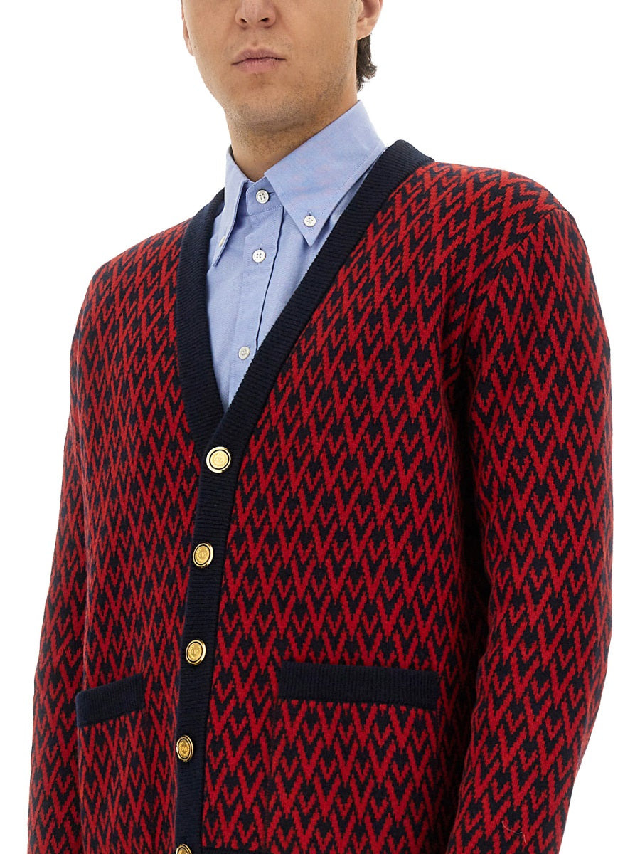 Cardigan With "Toute La V" Pattern - 4