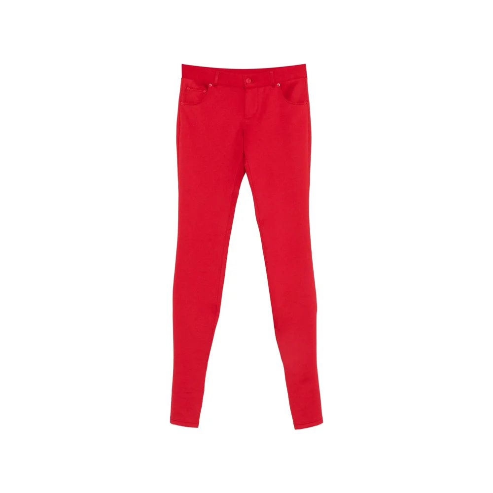 Gucci Red Trousers - Slim-Fit Trousers Women - 1