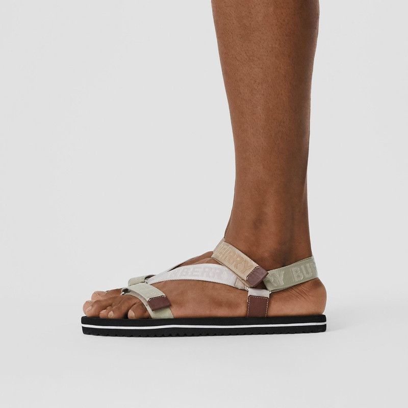 Logo Jacquard Sandals 4