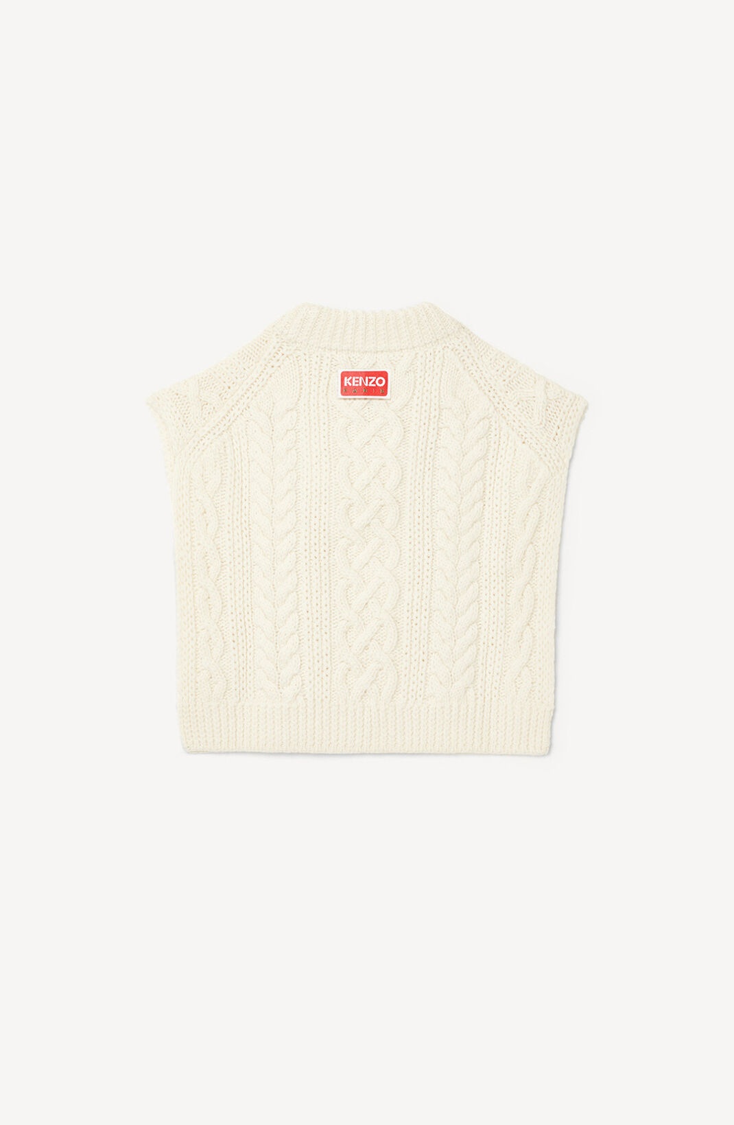KENZO Paris cropped sleeveless wool jumper - 2