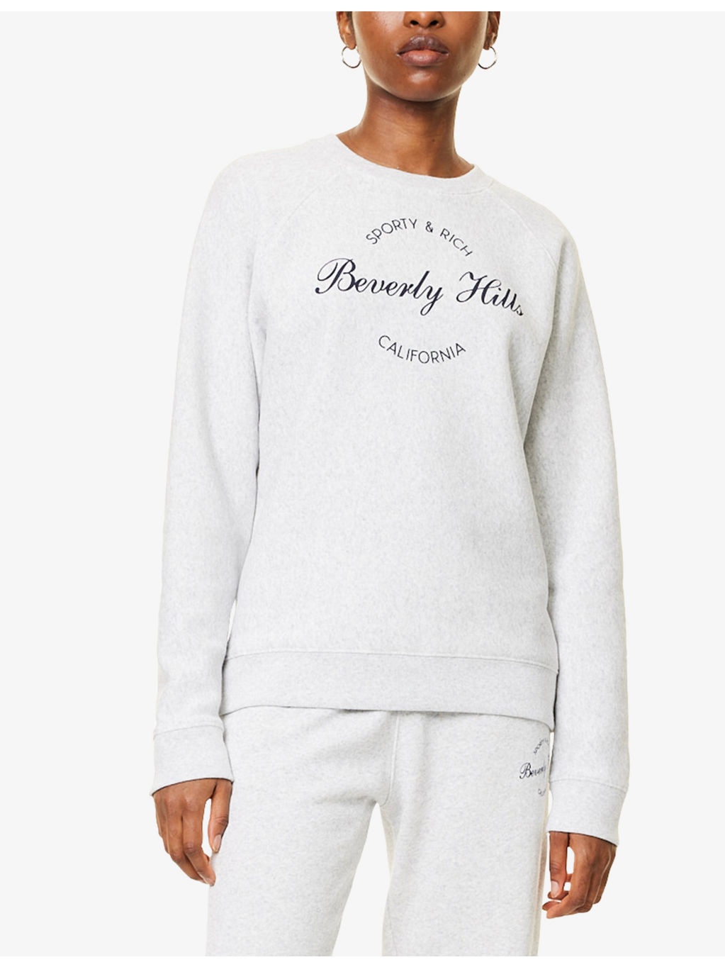 Beverly Script Soft Round-Neck Cotton-Blend Sweatshirt - 3