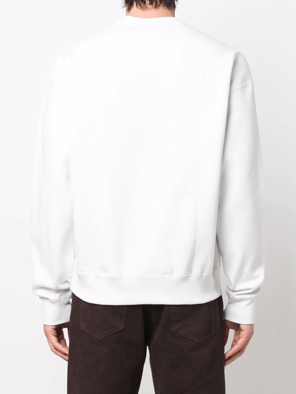 logo-embroidered crew-neck sweatshirt - 4