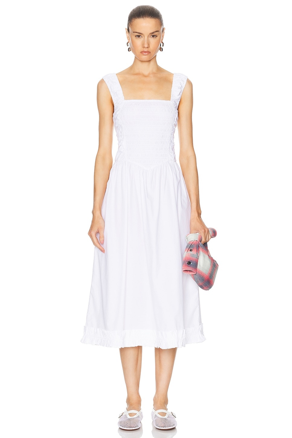 GANNI Midi Smock Dress | forward | REVERSIBLE