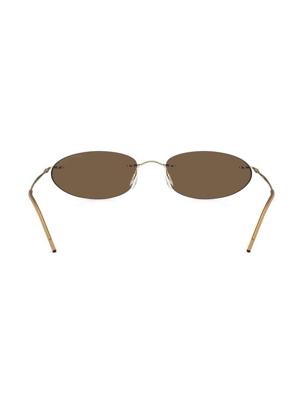 rimless oval-frame sunglasses - 4