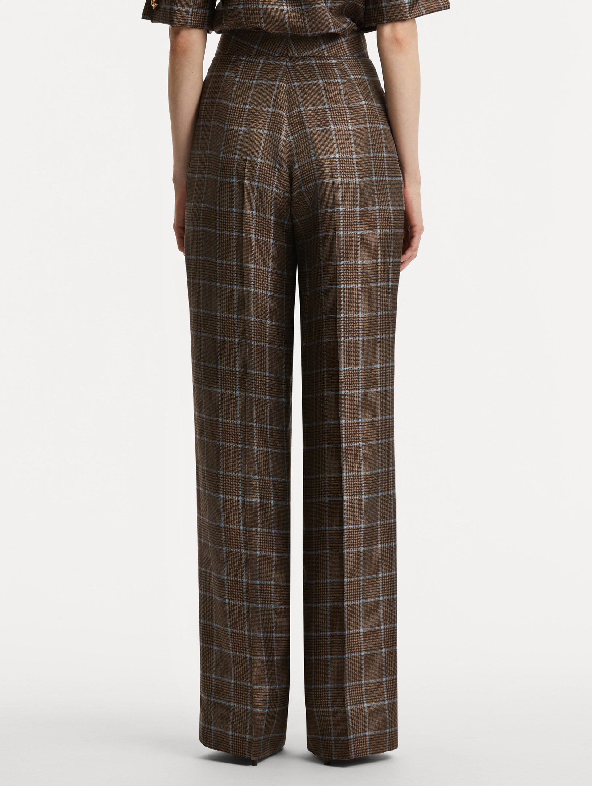 PRINCE OF WALES SILK PANT - 3