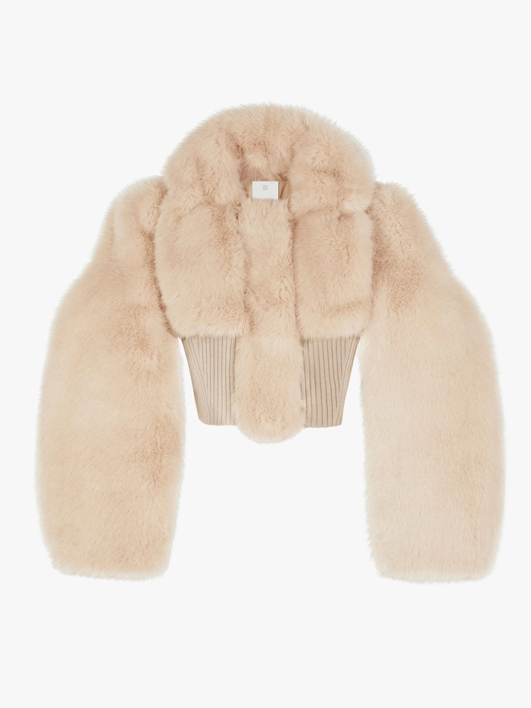 SHORT VEST IN FAUX FUR - 1