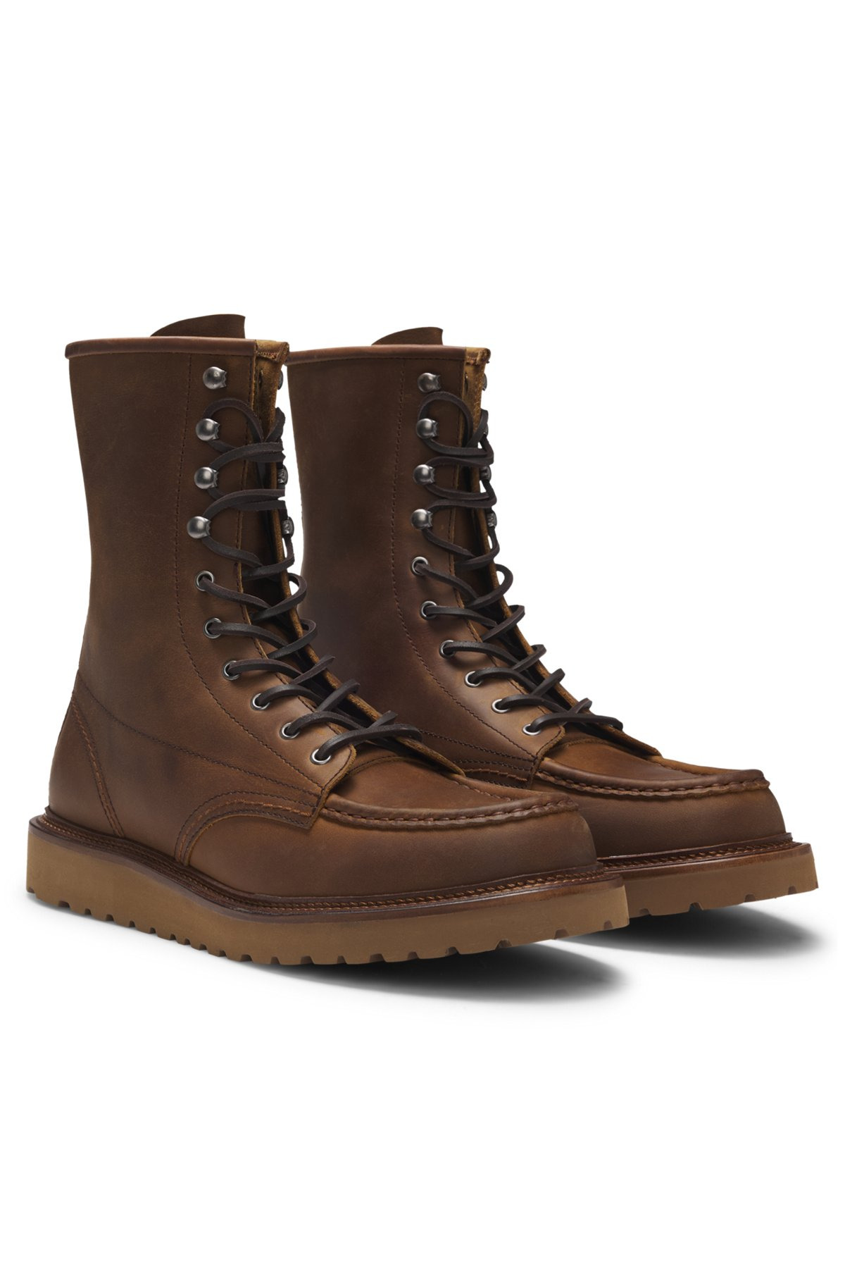 BECKHAM X BOSS HALF BOOTS IN LEATHER - 2