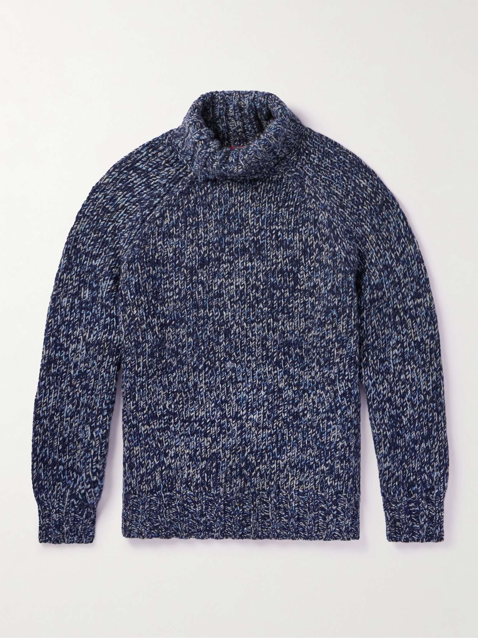 Virgin Wool, Cashmere and Silk-Blend Rollneck Sweater - 1