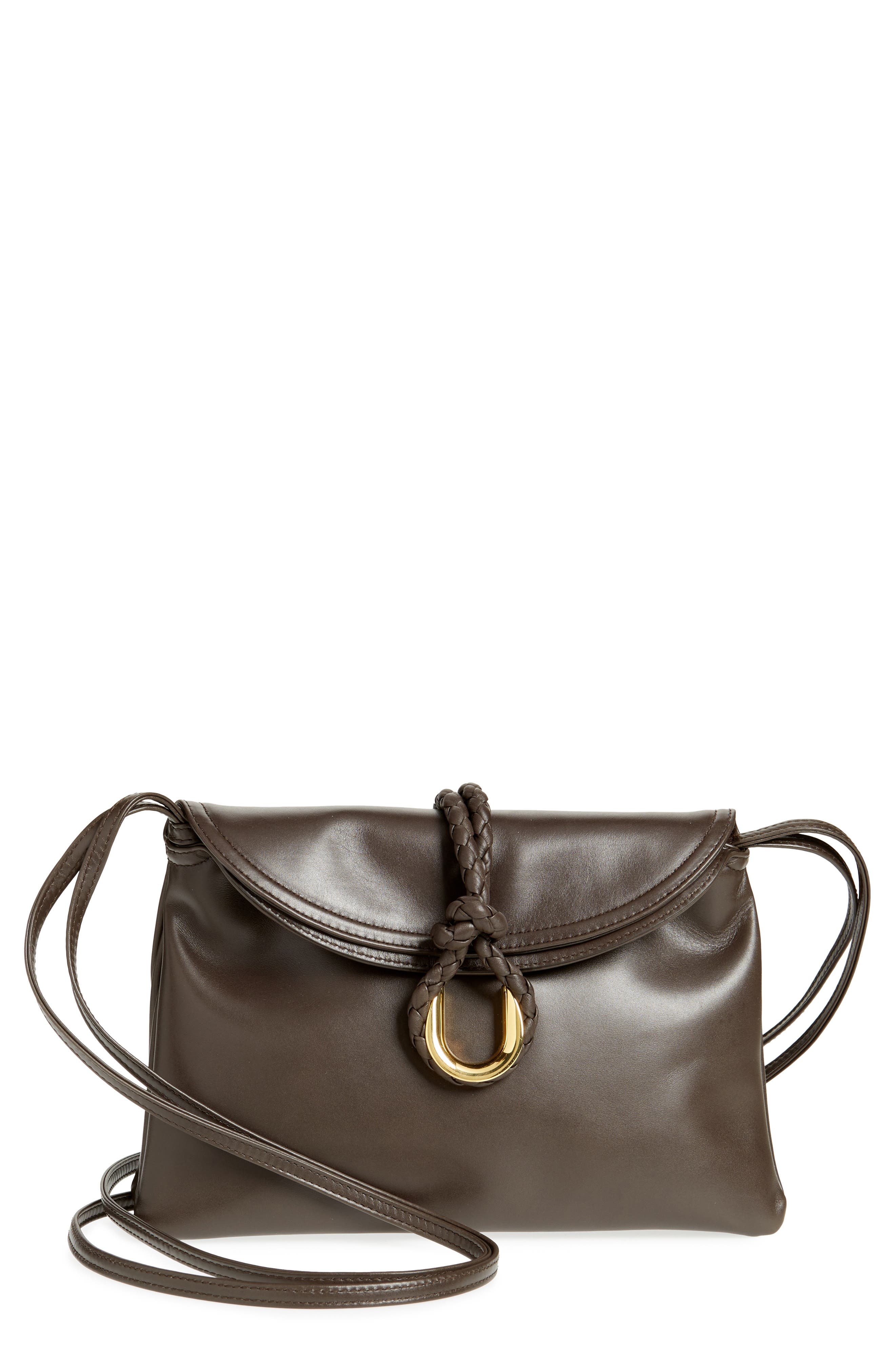 Bottega Veneta Small Liberta Leather Shoulder Bag in 2190 Fondant-M Brass at Nordstrom - 1