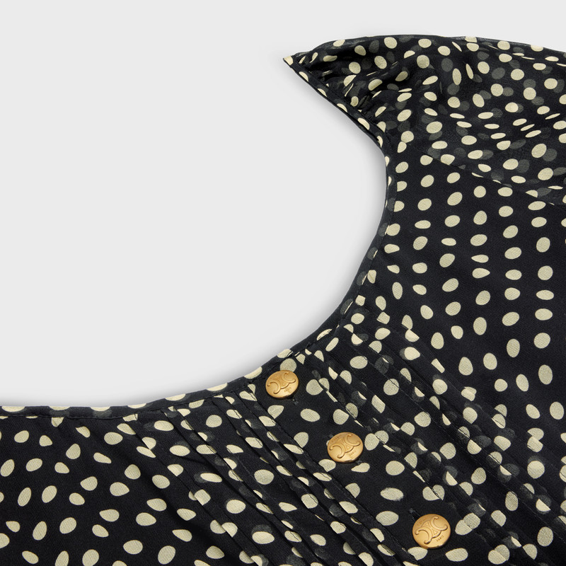 mini dress in silk georgette 3