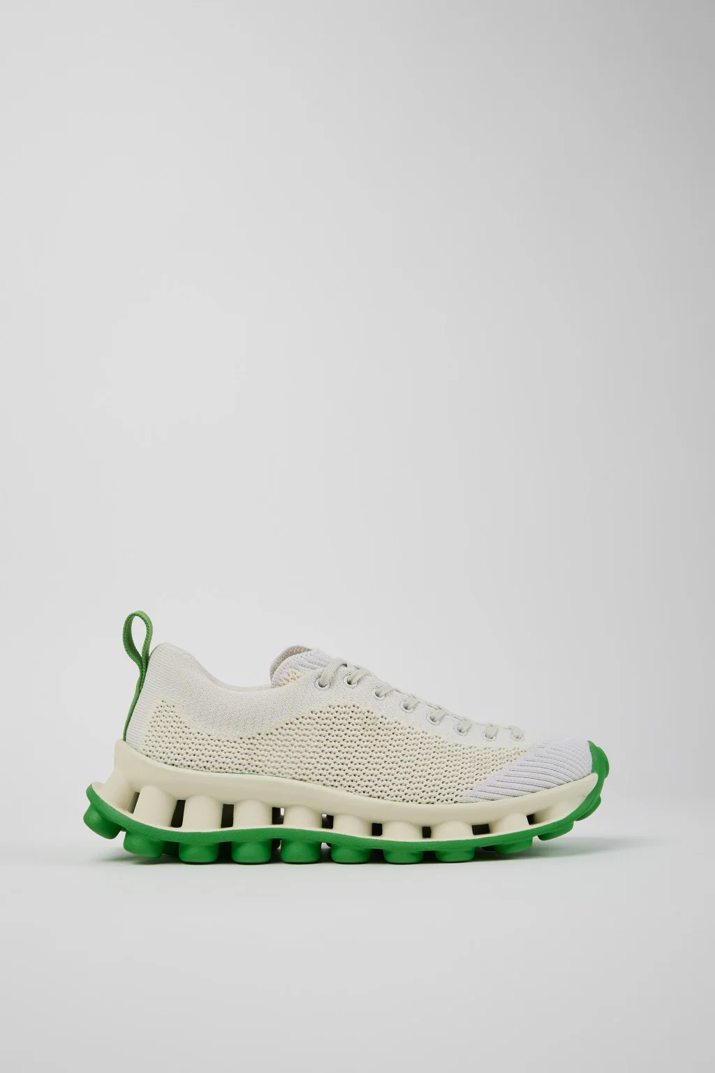 Camper x SUNNEI - PELOTISSIMA White and Green Textile Sneakers for Women. - 1