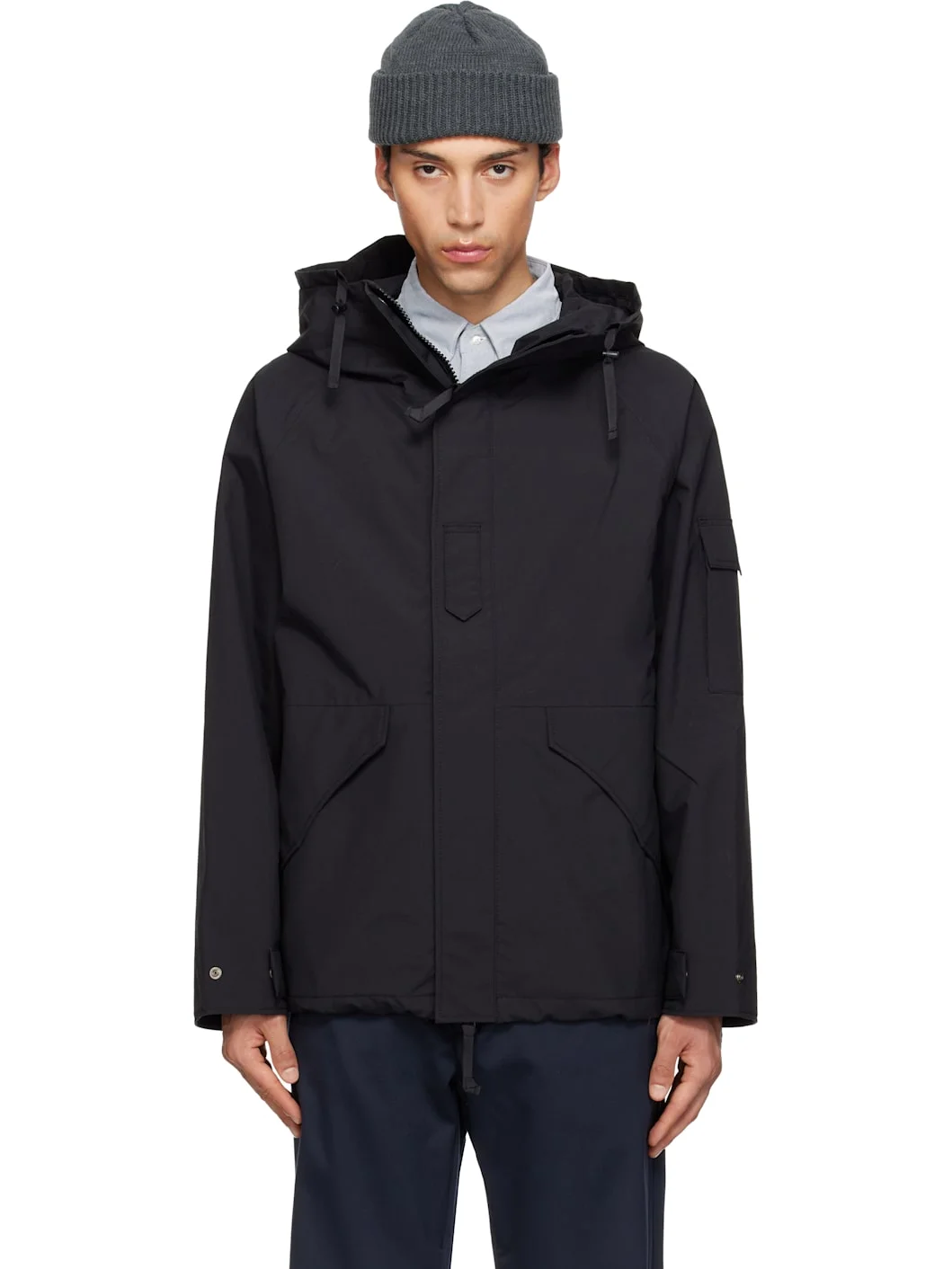 Black 2L Nylon GORE-TEX Cruiser Jacket - 1