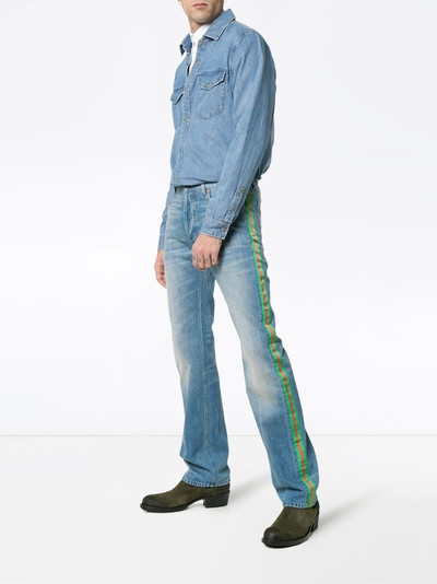 GUCCI Web trim embellished straight jeans outlook