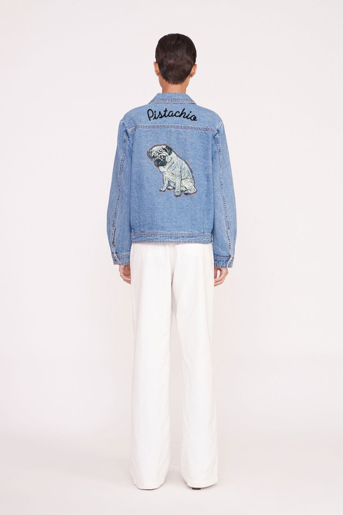 STAUD CUSTOM CLASSIC OVERSIZED RYAN JACKET | MEDIUM WASH - 2