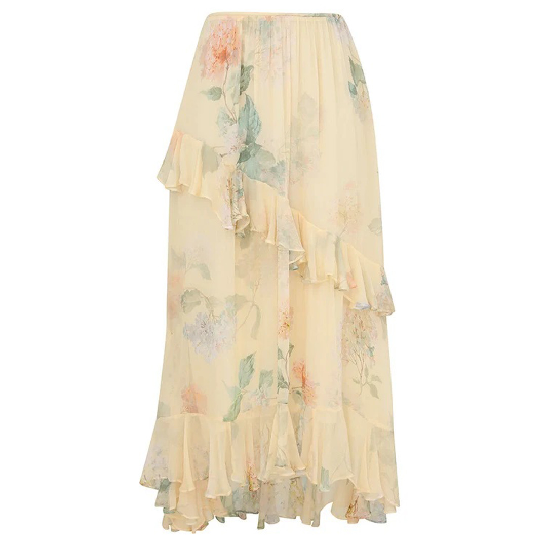 Illuminate Asymmetric Skirt - 1