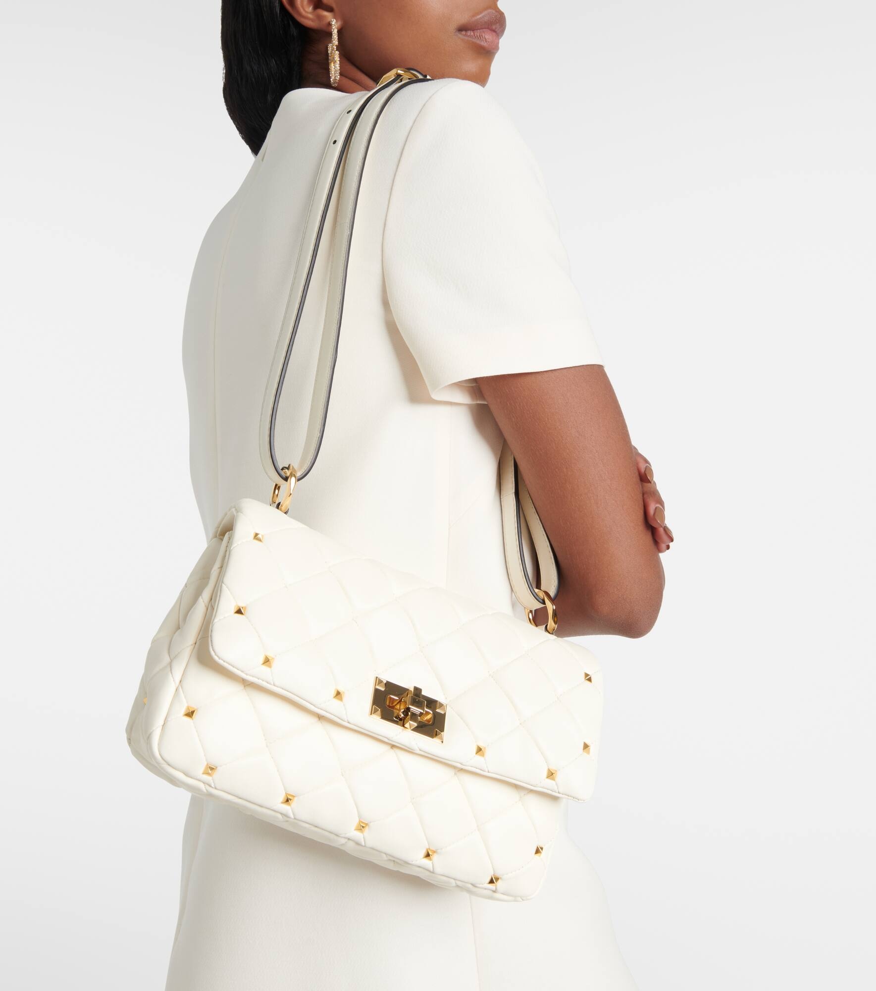 Rockstud Spike leather shoulder bag - 2