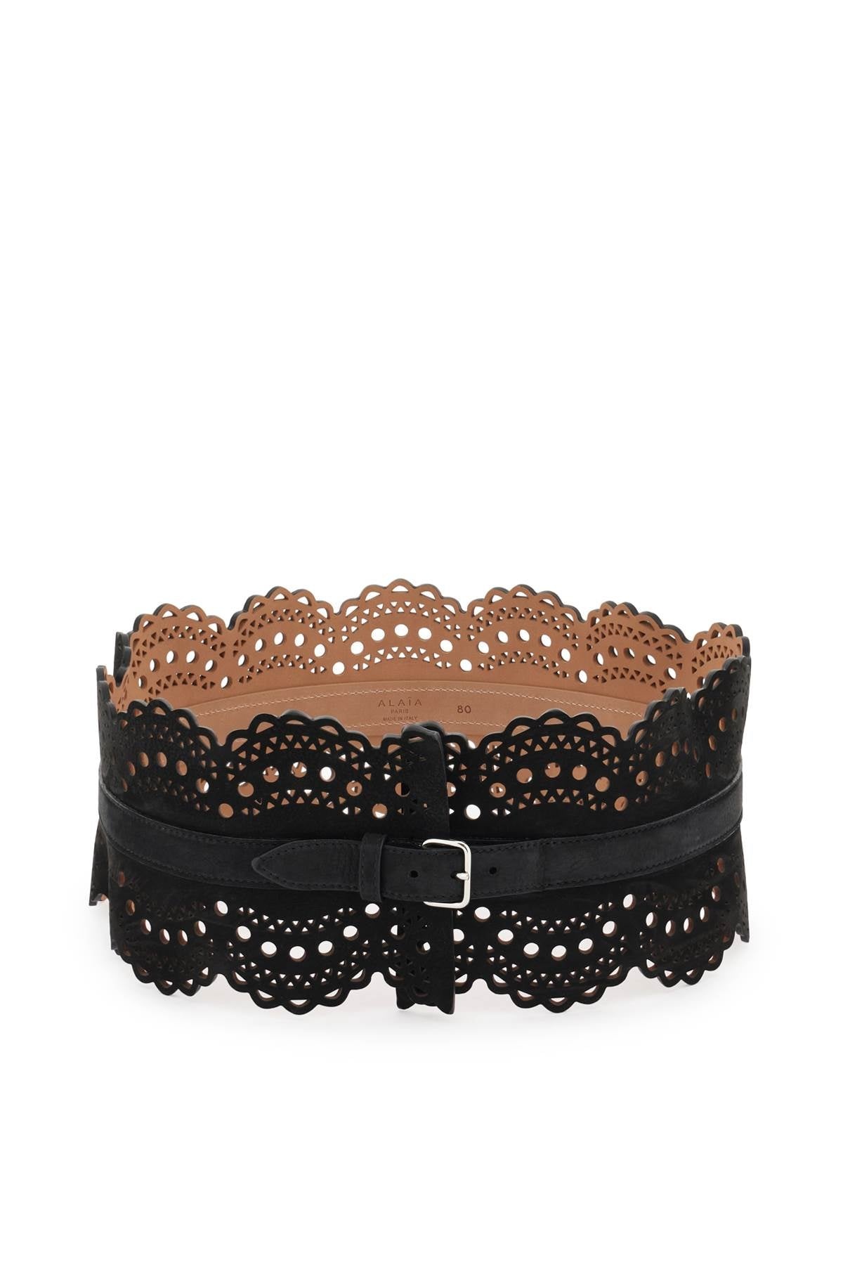 Alaia Perforated Leather Bustier Belt Women - 1