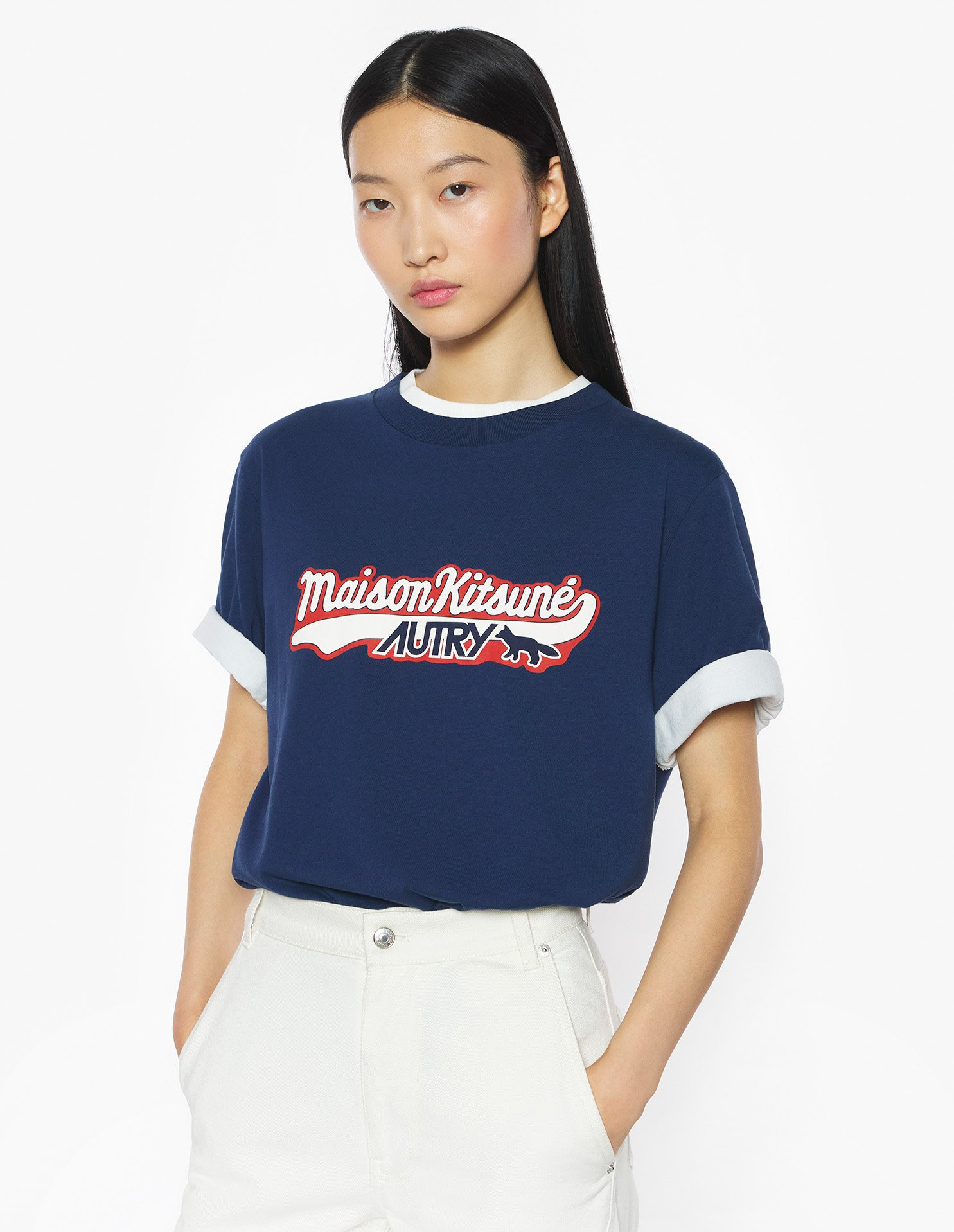 MAISON KITSUNE x AUTRY VARSITY TEE-SHIRT - 6