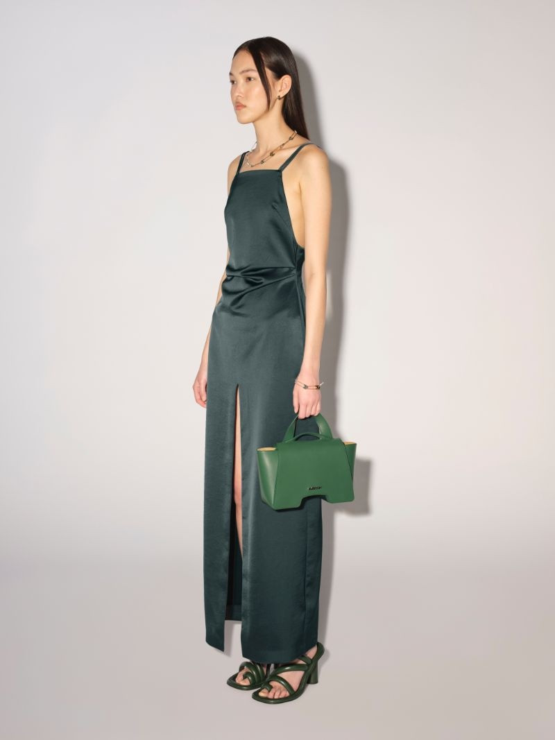 SLIT FLUID LONG DRESS 4