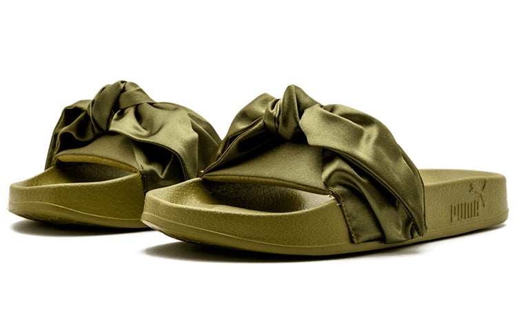 (WMNS) PUMA Fenty x Bow Slide 'Olive' 365774-01 - 2